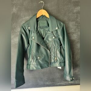 BlankNYC dark green moto jacket